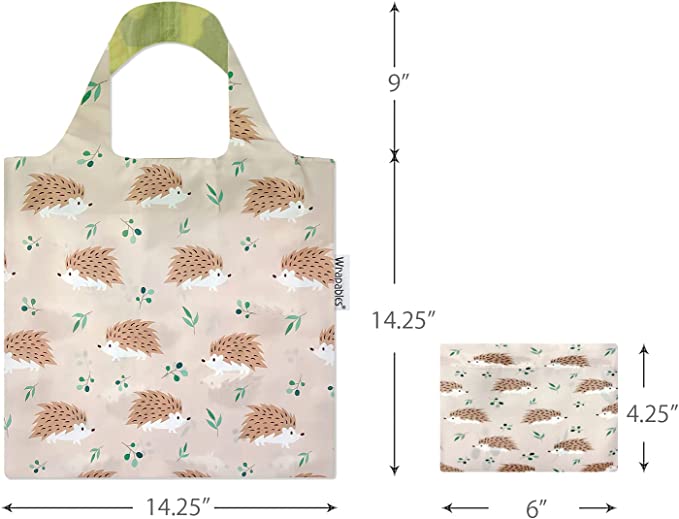 Hedgehog Mini Allybag Foldable Eco-Friendly Reusable Bag