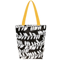 Ripstop Polyester Zipper Tote, Vines