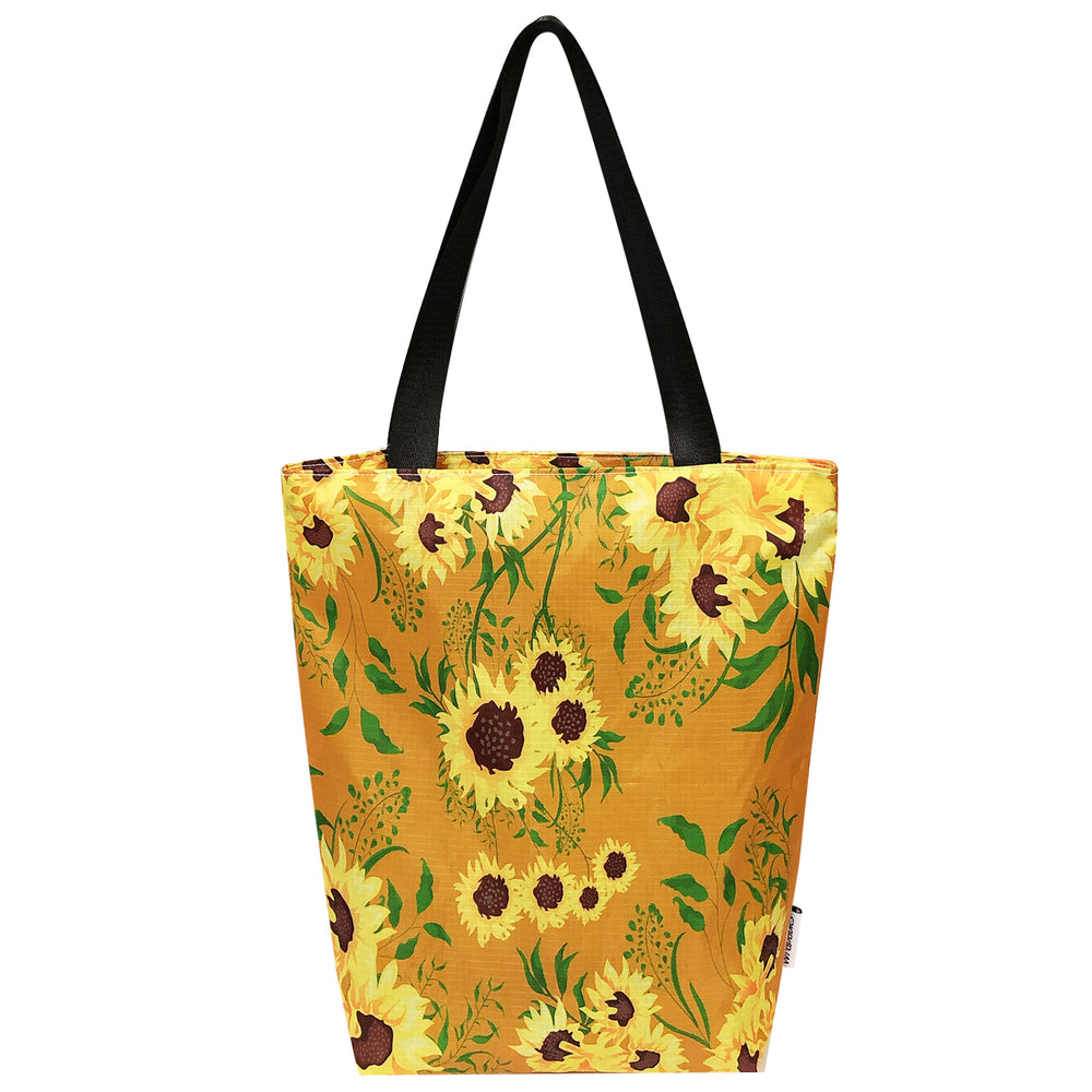 Ripstop Polyester Zipper Tote, Sunflower