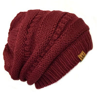 Thick Knit Slouchy Beanie for Men & Women