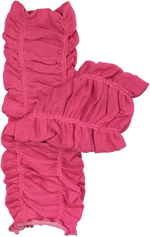Children's Solid Leg Warmer, Ruched Pink