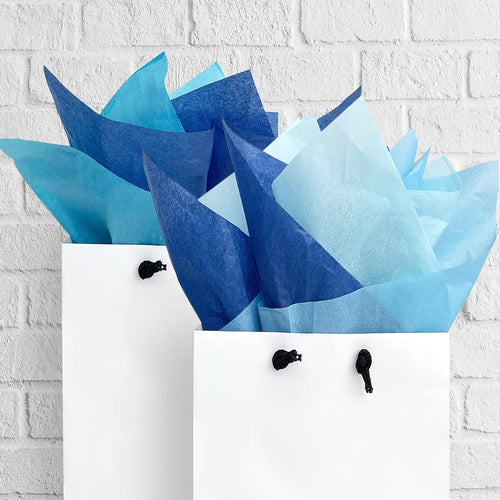 Blue Gift Wrap Tissue Paper, 60 sheets (20