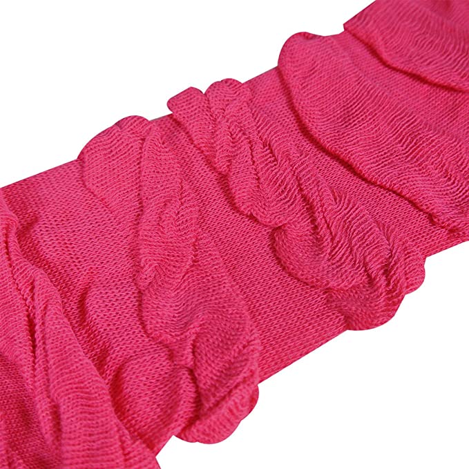 Children's Solid Leg Warmer, Ruffle Pink