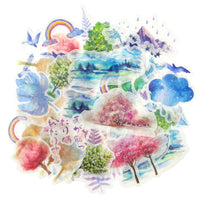 Whimsical Dream Decorative Scrapbooking Washi Stickers (60 sheets)