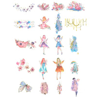 Whimsical Dream Decorative Scrapbooking Washi Stickers (60 sheets)