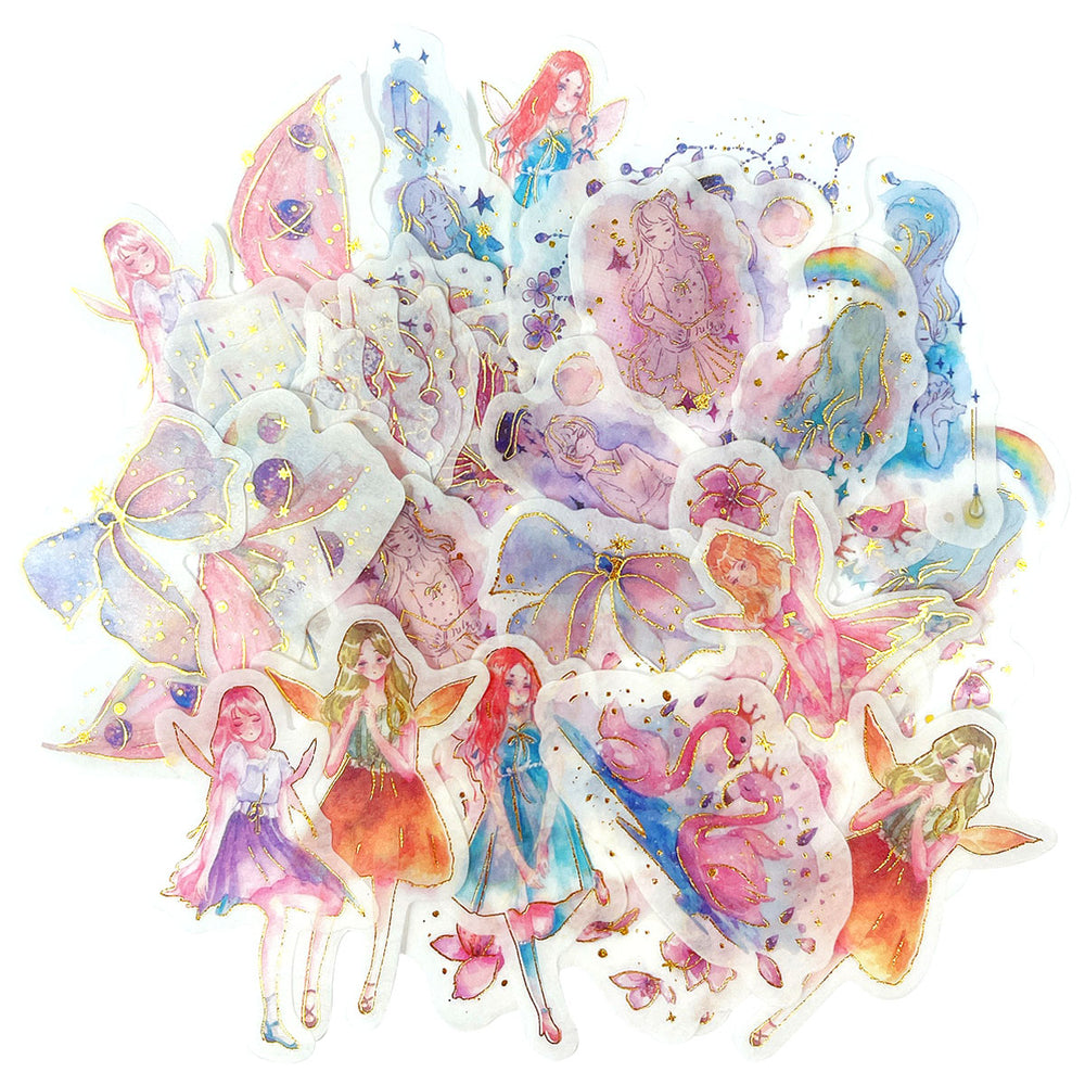 Whimsical Dream Decorative Scrapbooking Washi Stickers (60 sheets)
