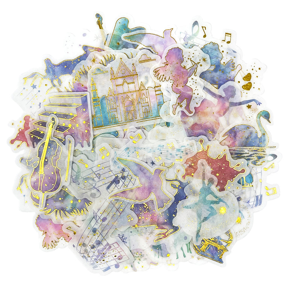 Whimsical Dream Decorative Scrapbooking Washi Stickers (60 sheets)