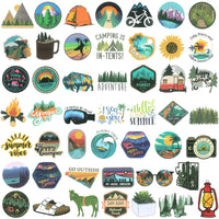 Outdoor Adventures Waterproof Vinyl Stickers (100 stickers)