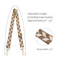 Taupe Arrow Adjustable Bag Strap