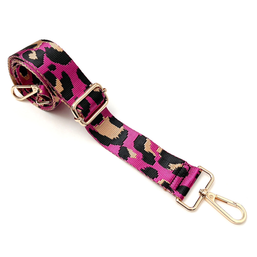 Pink Leopard Adjustable Bag Strap