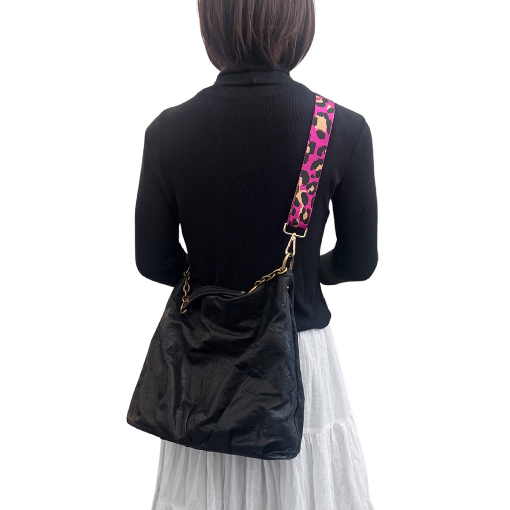 Pink Leopard Adjustable Bag Strap