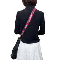 Red & Black Boho Adjustable Bag Strap