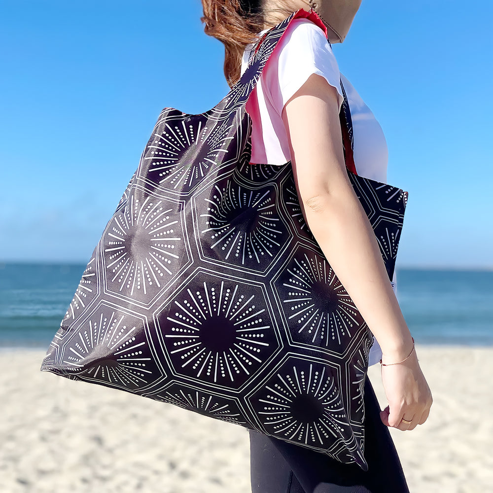 Geometric Starburst Allybag Foldable Eco-Friendly Reusable Bag