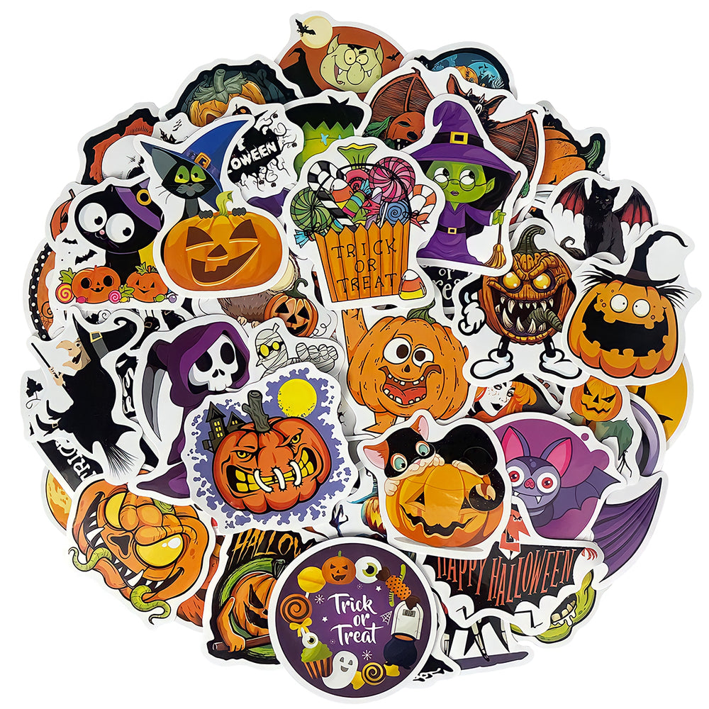 Trick or Treat Halloween Vinyl Stickers (100 stickers)
