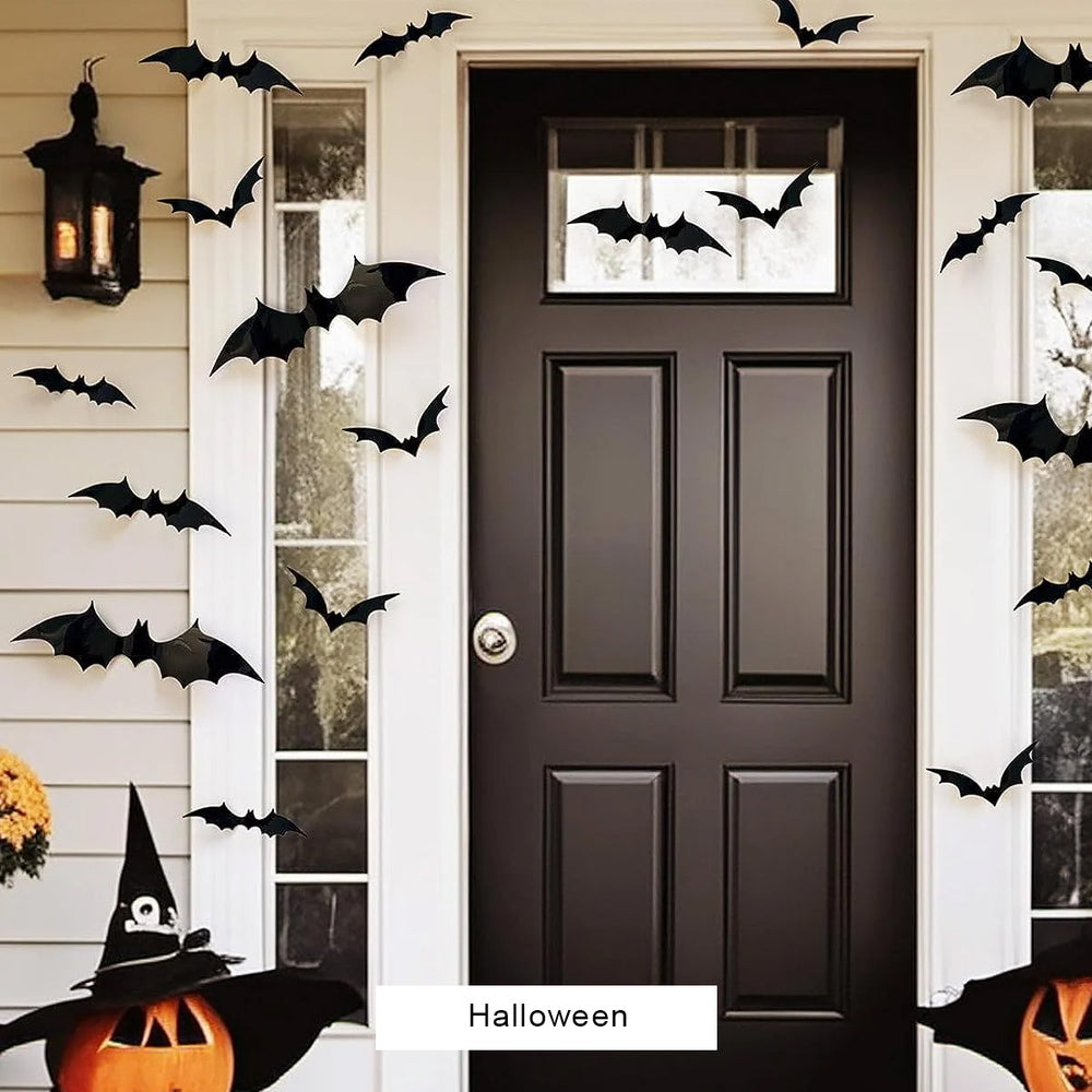 Halloween decoratio, bat wall decals, halloween decal, halloween decor