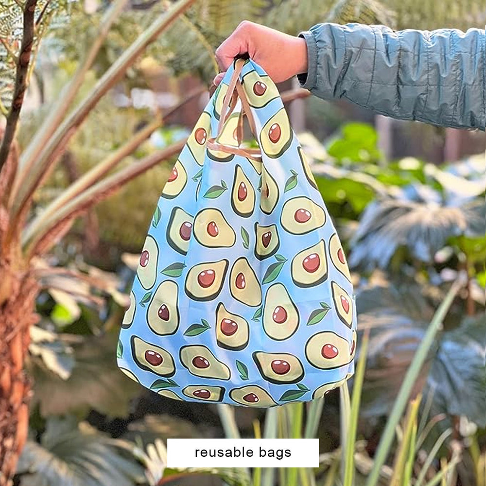 avocado bag, reusable bag, reusable tote, market tote, grocery bag