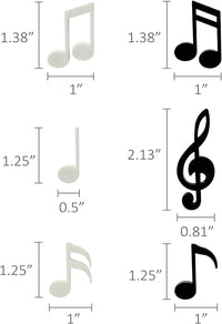 Musical Note Magnets (set of 12)