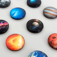 Planet Magnets Crystal Glass Magnets (set of 12)