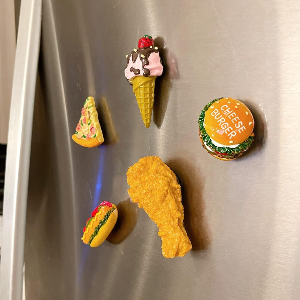 Fast Food Magnets 3D Resin Magnets (set of 5)