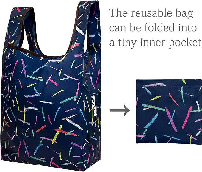 Sprinkles Nylon Reusable Foldable JoliBag Grocery Bag (set of 2)