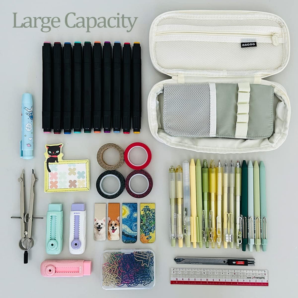 Expandable Large Capacity Portable Pencil Pouch
