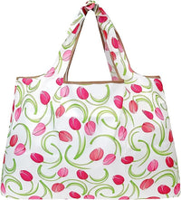 Pink & Purple Bouquet Large Foldable Reusable Nylon Bags (set of 5)