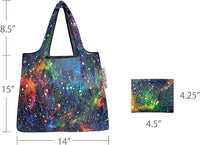 Galaxy Large Foldable Reusable Nylon Bag