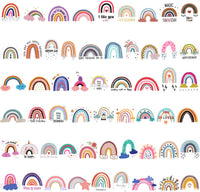 Rainbows Waterproof Vinyl Stickers (100 stickers)