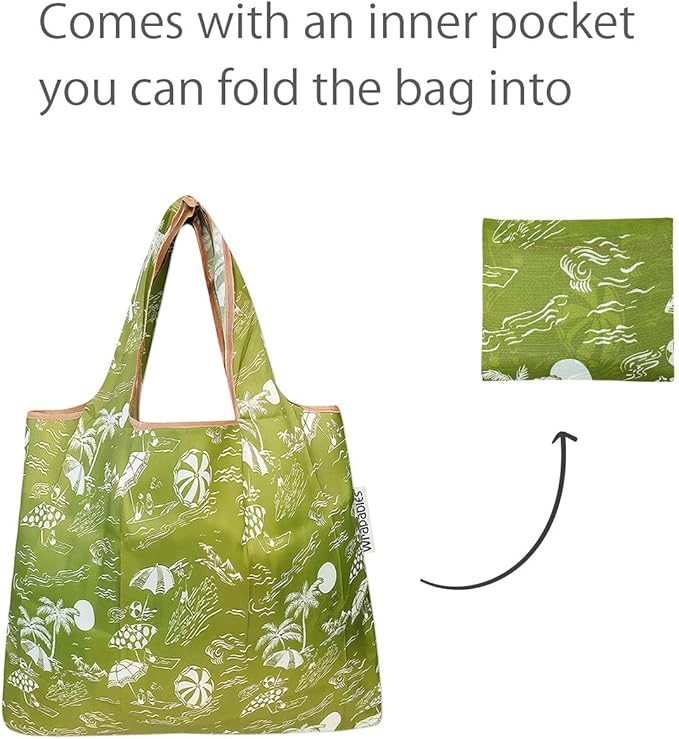 Green Paradise Large Foldable Reusable Nylon Bag