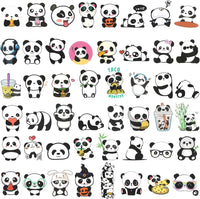 Panda Waterproof Vinyl Stickers (100 stickers)