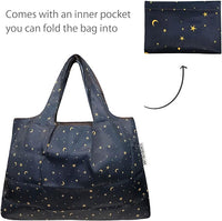 Moon & Stars Large Foldable Reusable Nylon Bag