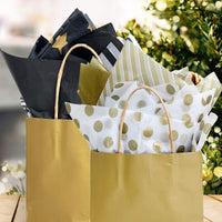 Black & Gold Gift Wrap Tissue Paper, 60 sheets (20" x 28")