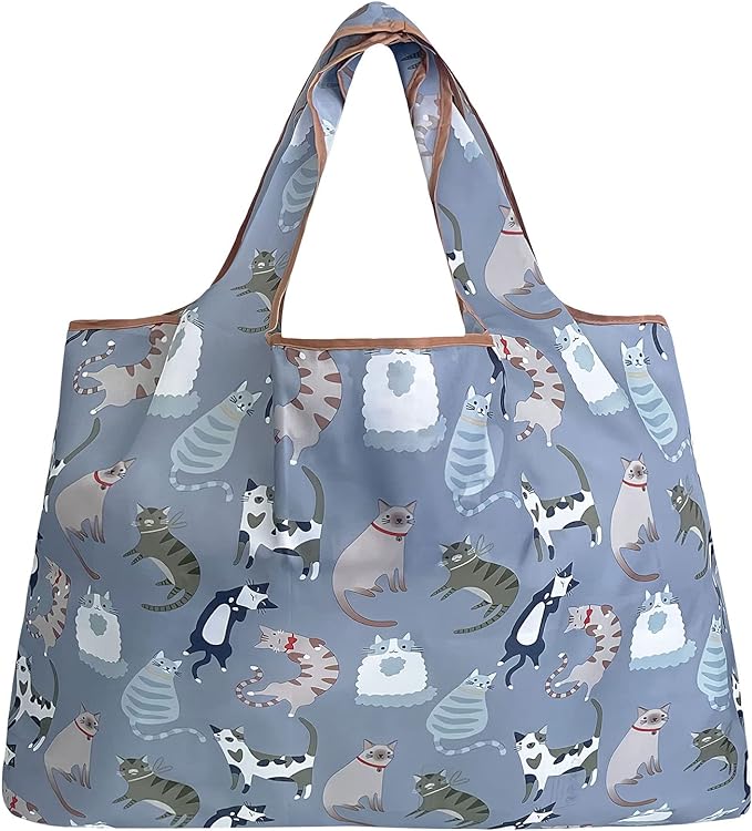 Purrr-fect Kitties Large Foldable Reusable Nylon Bags (set of 3)