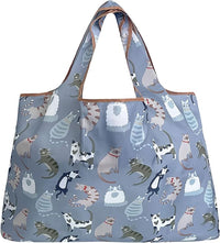 Owls & Cats Large Foldable Reusable Nylon Bags (set of 3)
