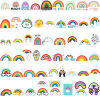 Rainbows Waterproof Vinyl Stickers (100 stickers)