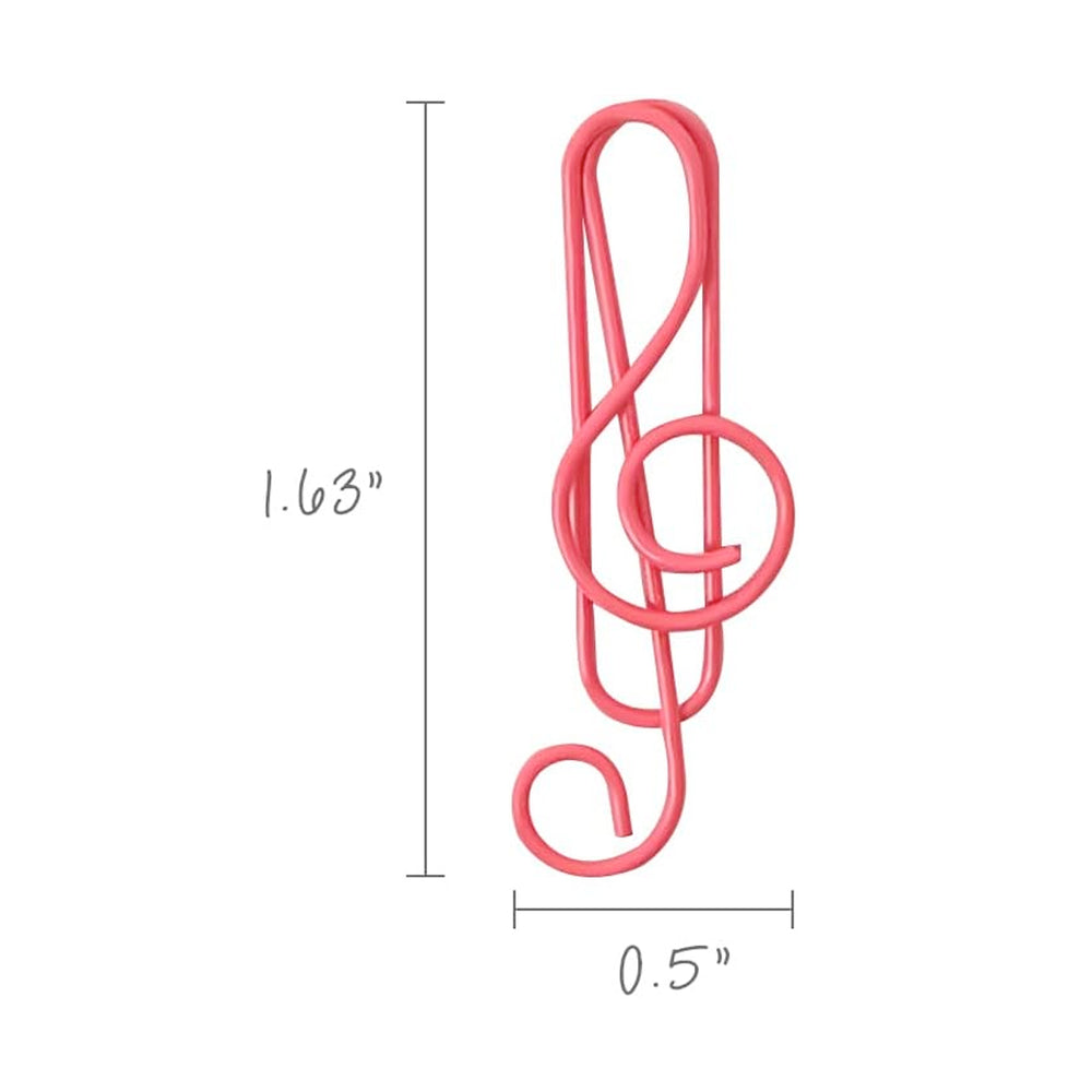 Treble Clef Music Note Paper Clips (set of 50)