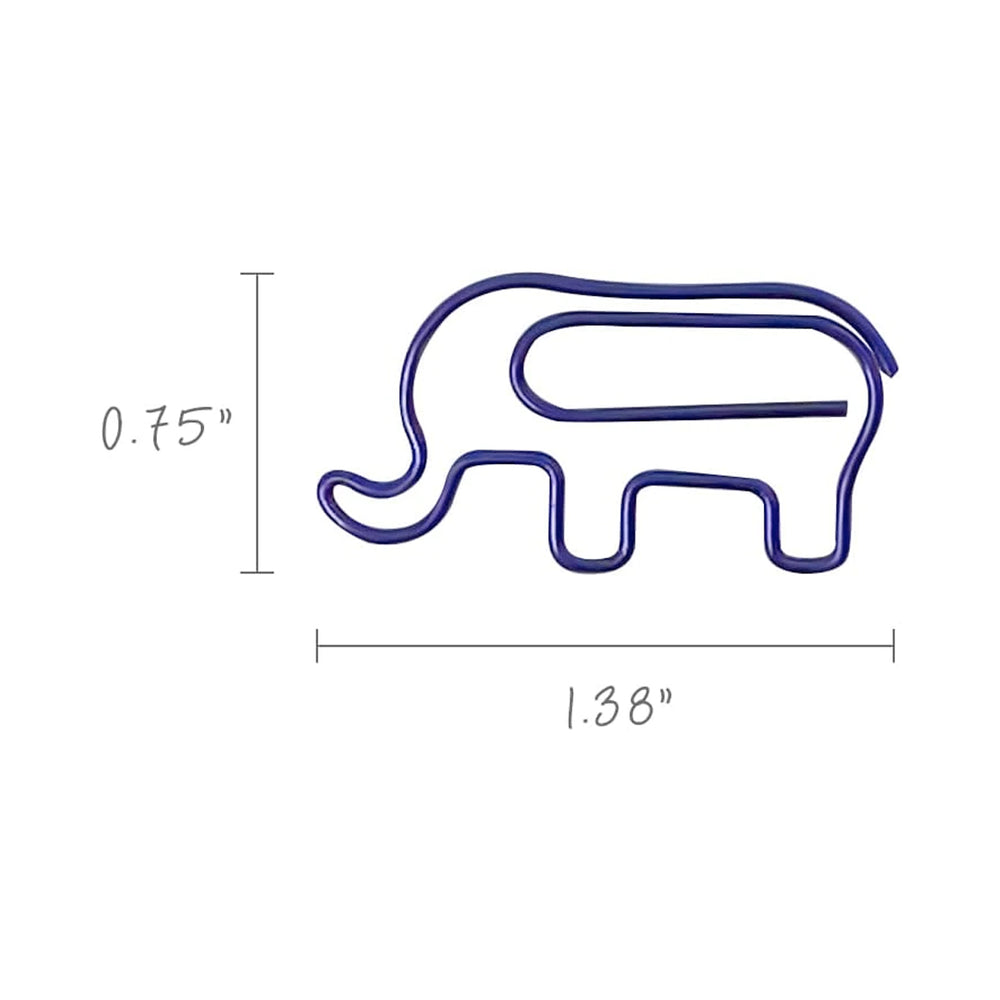 Elephant Paper Clips (set of 50)