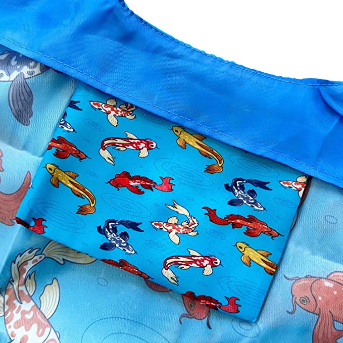 Koi Fish Mini Allybag Foldable Eco-Friendly Reusable Bag