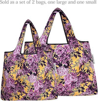 Lavender Bloom Large Foldable Reusable Nylon Bag
