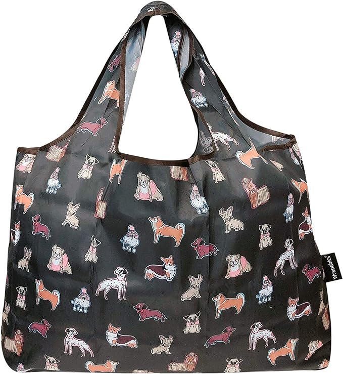 Animals in the Dark Large Foldable Reusable Nylon Bags (set of 5)