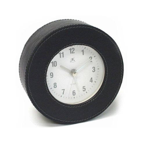 Round Alarm Clock, Black