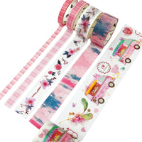 Romantic Pink Washi Tape Set (10 rolls)