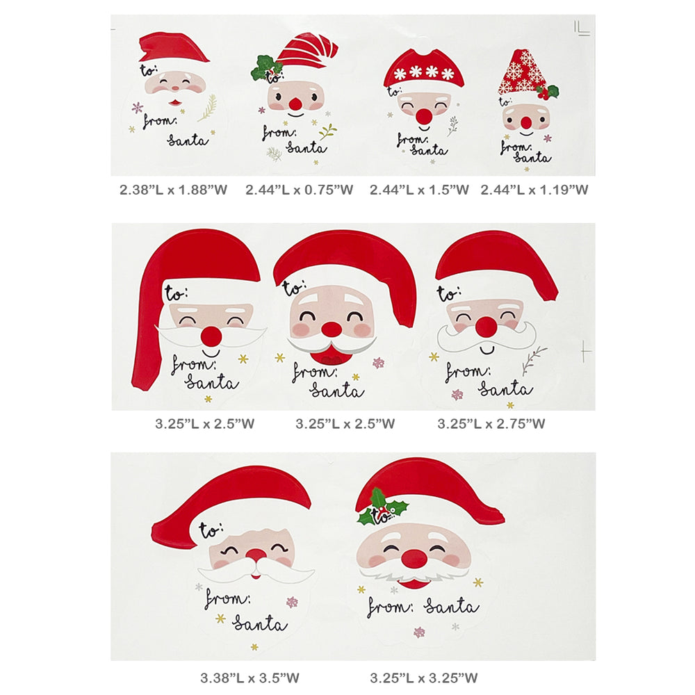 From Santa Claus Sticker Labels (45 stickers)