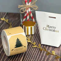 Holly Jolly Christmas Gift Tag Stickers (300 stickers)