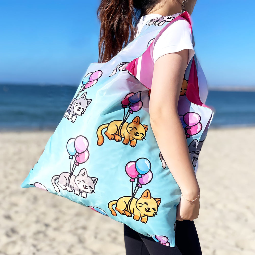 Flying Cats Allybag Foldable Eco-Friendly Reusable Bag (set of 3)