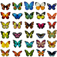 Magnetic Butterfly Bookmarks Page Markers (set of 30)