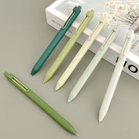 Ombré Green Retractable Gel Pens Black Ink, Fine Point (set of 6)