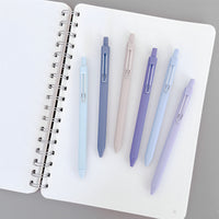 Ombré Blue Retractable Gel Pens Black Ink, Fine Point (set of 6)
