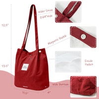 Corduroy Everyday Tote
