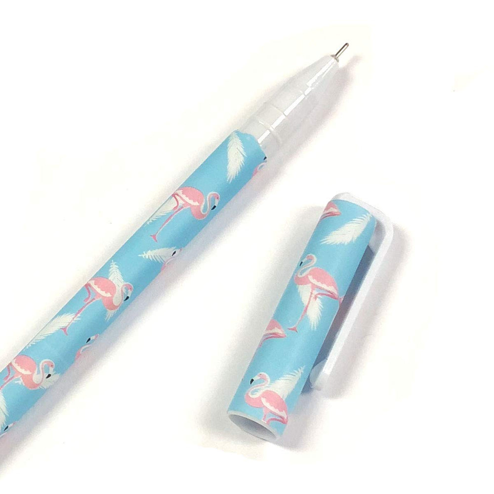 Flamingo Gel Ink Pens Black Ink Pens (0.5mm), set of 10